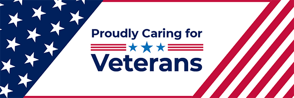 Proudly Caring for Veterans Banner